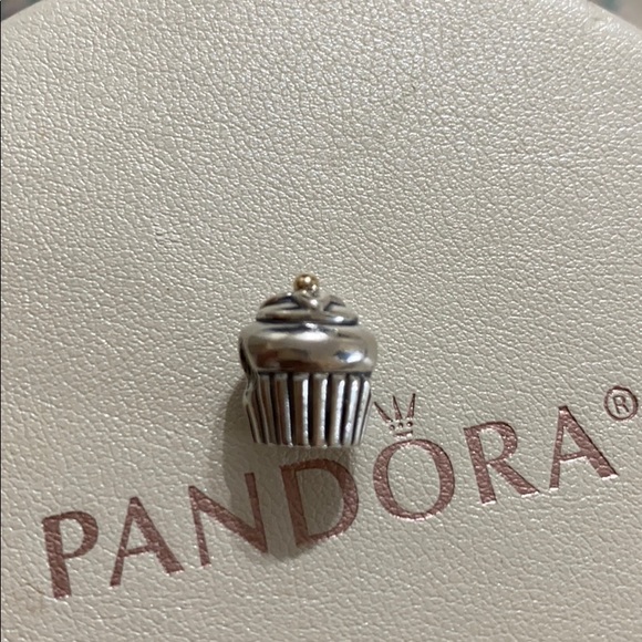 Pandora Authentic CupCake 🧁 Charm two tone !! - Picture 5 of 7